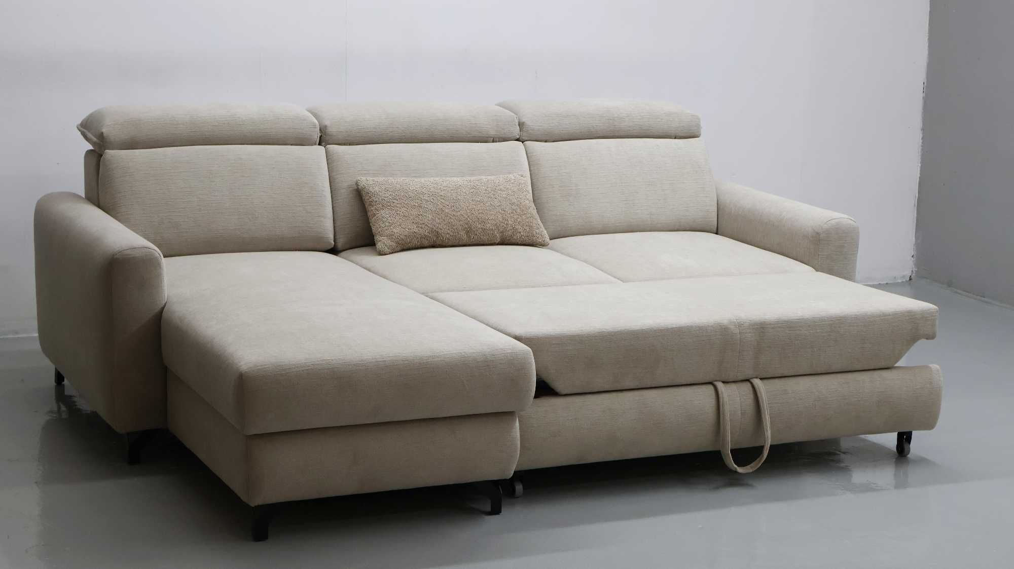 TDE DESIGN NAROŻNIK funkcja spania pojemnik regulowane oparcie SOFA