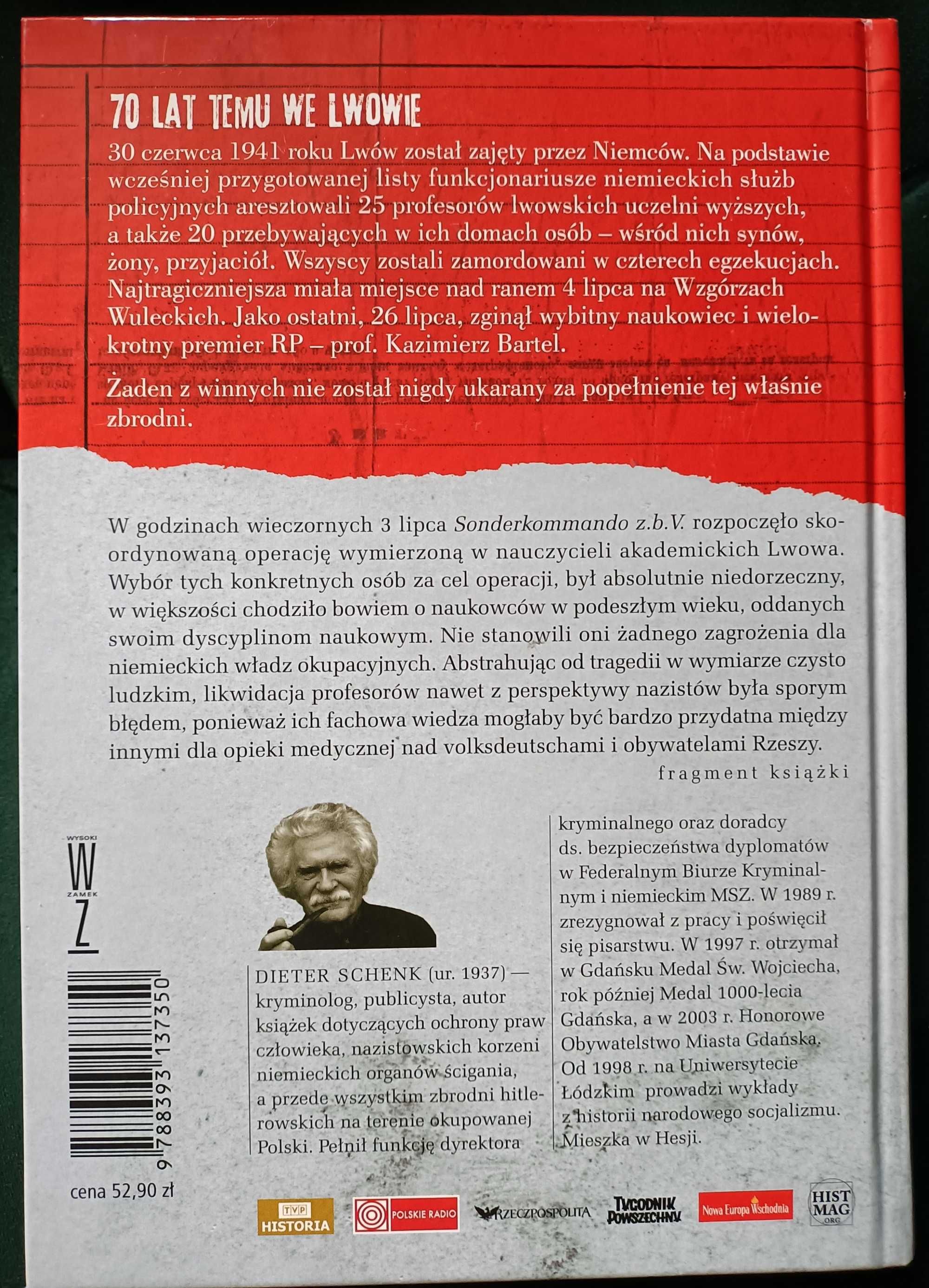 Noc Morderców Dieter Schenk autograf