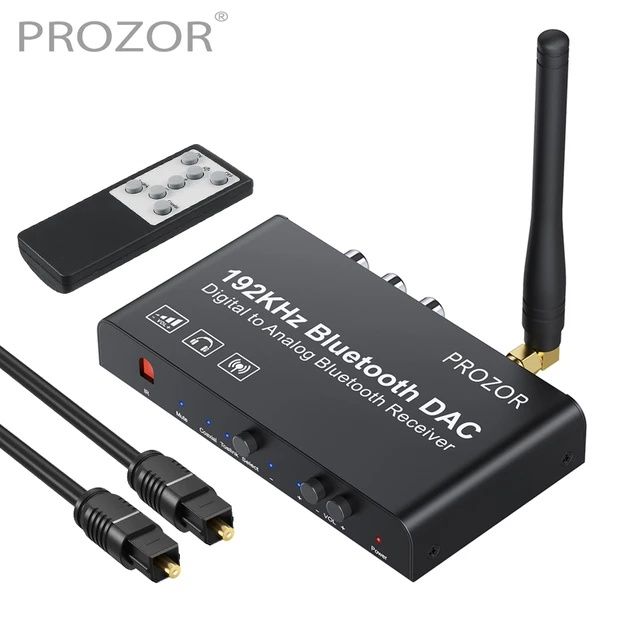 Konwerter Prozor DAC 192kHz Odbiornik Bluetooth 5.0