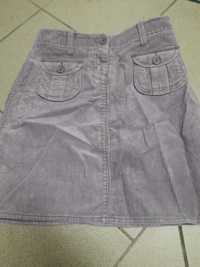 Jeansowa dzinsowa sztruksowa spodniczka H&M 34 XS S