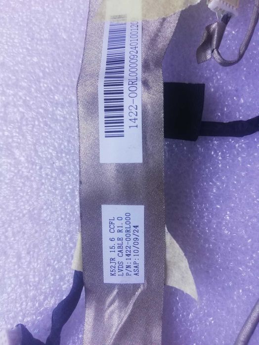 Шлейф матриці для ноутбуків Asus A52, K52, 1422-00RL000, CCFL 30pin