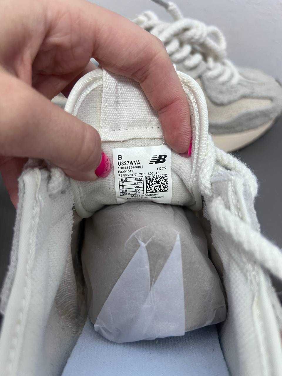 Кроссовки New Balance 327 beige laces / Нью беленс 327 бежевые 38 39