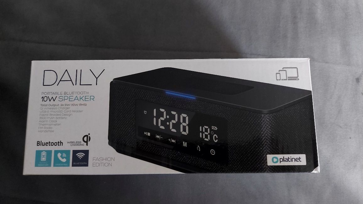 Radiobudzik PLATINET PMGQ15B Czarny
