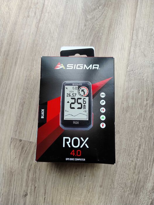 Nawigacja Rowerowa Sigma ROX 4.0 Czarna,GPS,ANT+, e-bike, powystawowy,