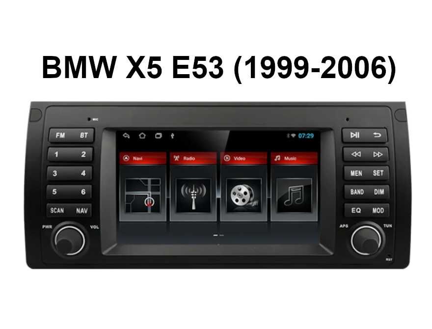 Radio BMW X5 E53 // 2/32 GB // Bluetooth / Android 11 // Wi-Fi // GPS