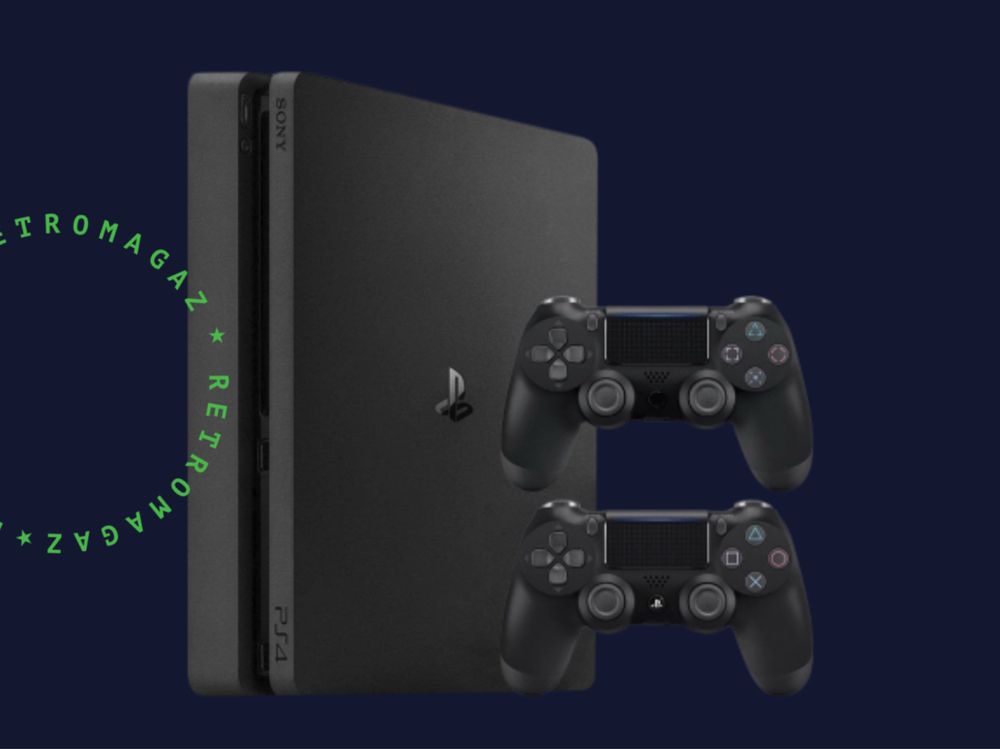 Sony Playstation 4 Slim 1 TB, 2 геймпада