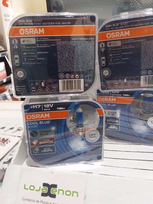 Lâmpadas H1 / H4 / H7 OSRAM Cool Blue Boost 5000k tipo xenon