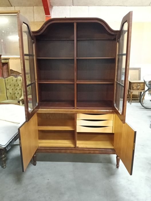 Piękna antyczna witrynka serwetnik styl gustawiański