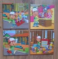 Puzzle Crafty Manny 4 w 1 partia (na 4, 6, 9, 12 elementów)