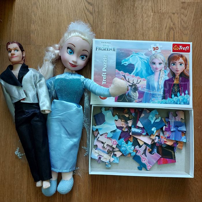 Kraina lodu zabawki puzzle lalki elsa