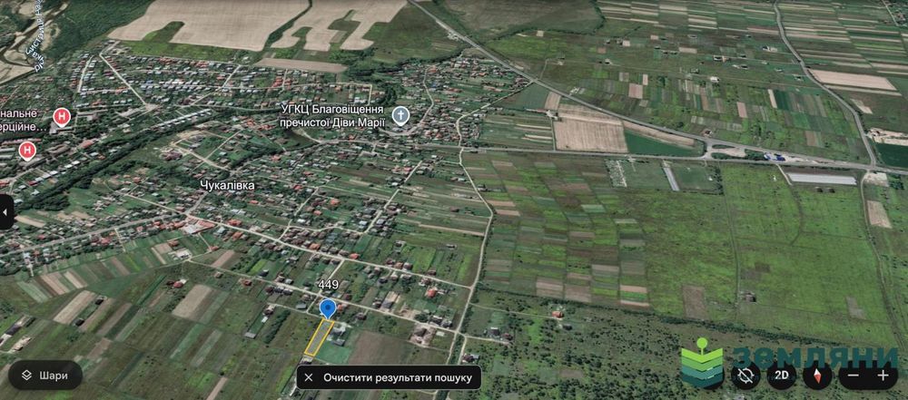 Продається ділянка 19 сот під будівництво в с. Чукалівка