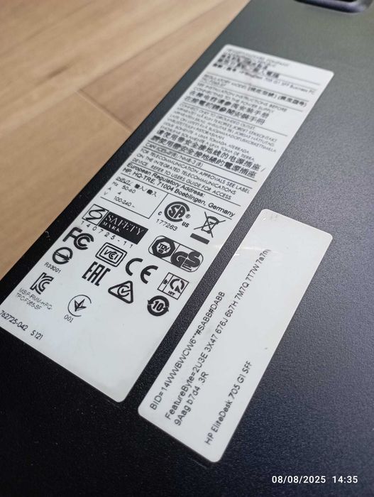 Computador HP Elitedesk 705 G1 C/ placa Gráfica Nvidia Geforce GT 1030