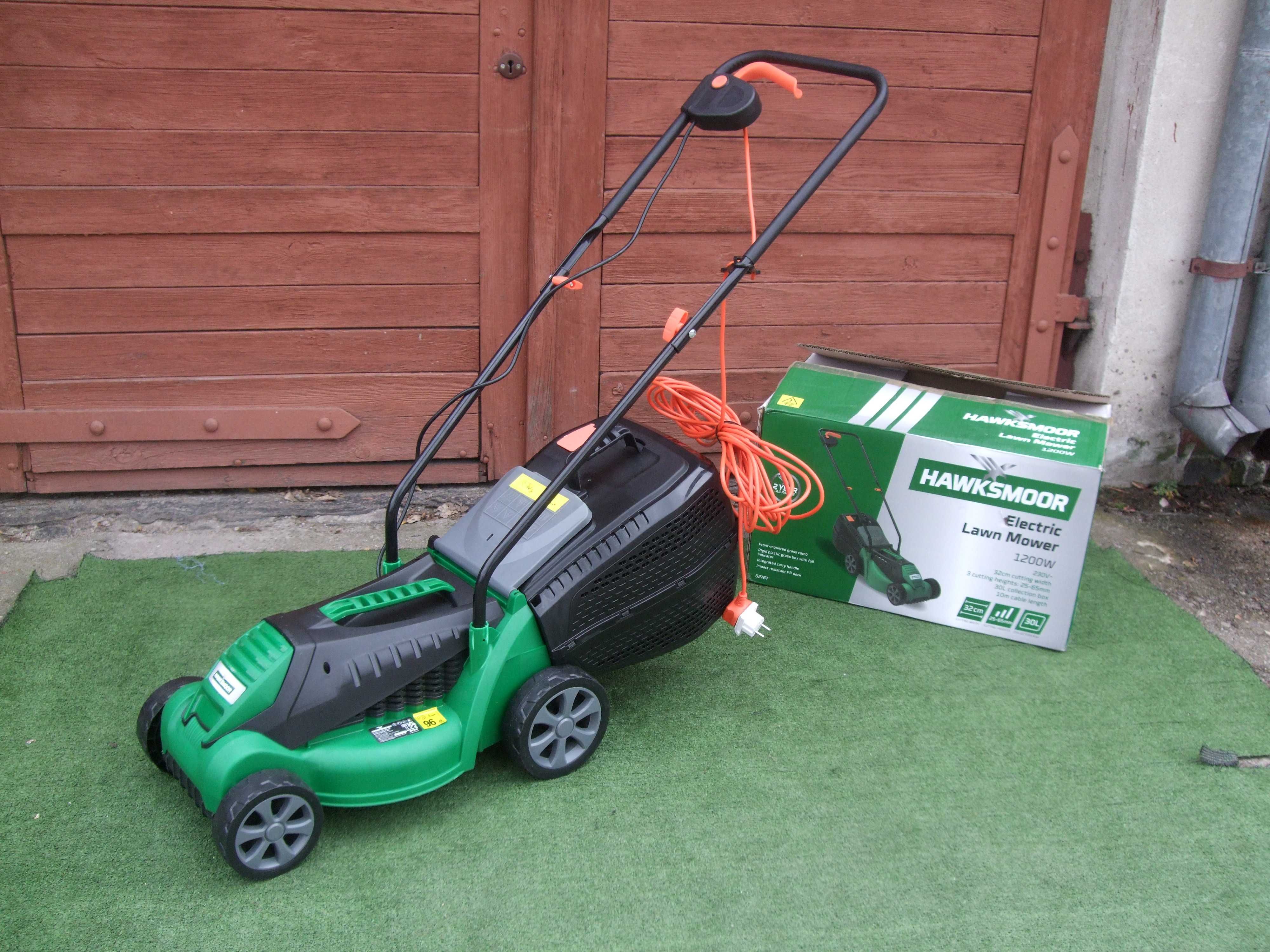 Kosiarka Elektryczna HAWKSMOOR. 1200W. 32cm Gotowa do Pracy SUPER STAN