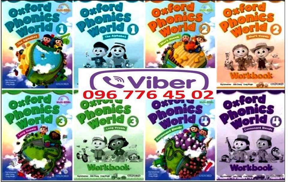 Oxford Phonics World 1,2,3,4,5 комплект: SB+WB