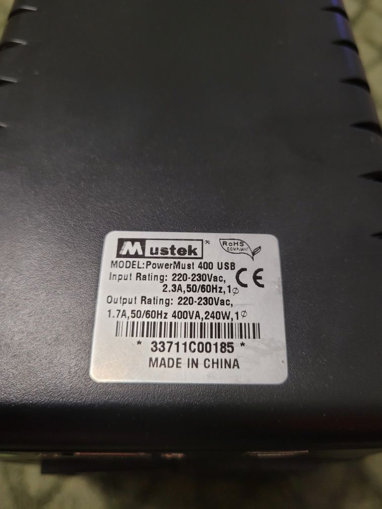 UPS Mustek Powermust 400 USB - Zasilacz awaryjny