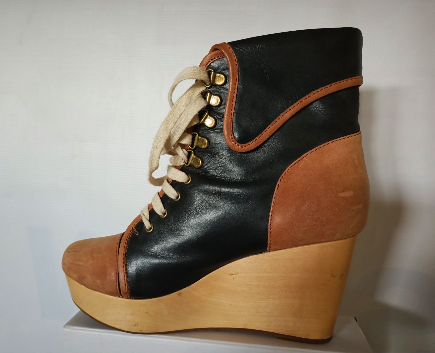 Friis &  Company buty damskie sztyblety, drewniaki r.40