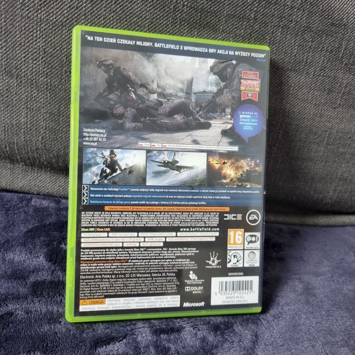 Battlefield 3 Xbox 360 Polskie wydanie