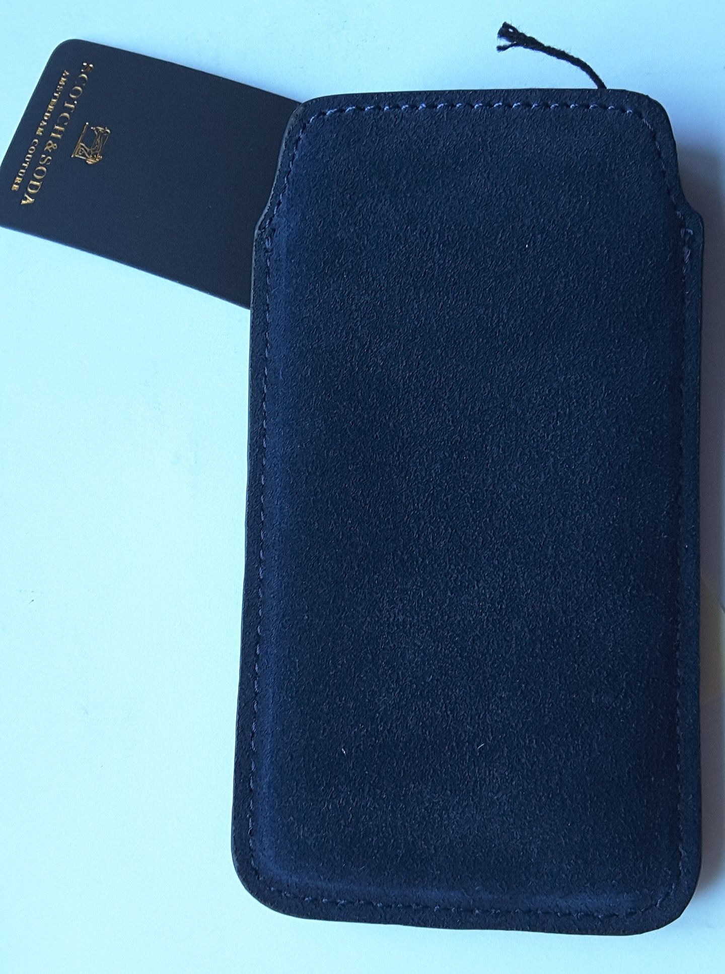 Чехол -карман на телефон, кожа, scotch&soda, нидерланды