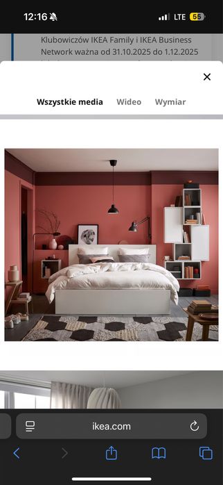 Łóżko / rama łóżka 120x200 ikea malm