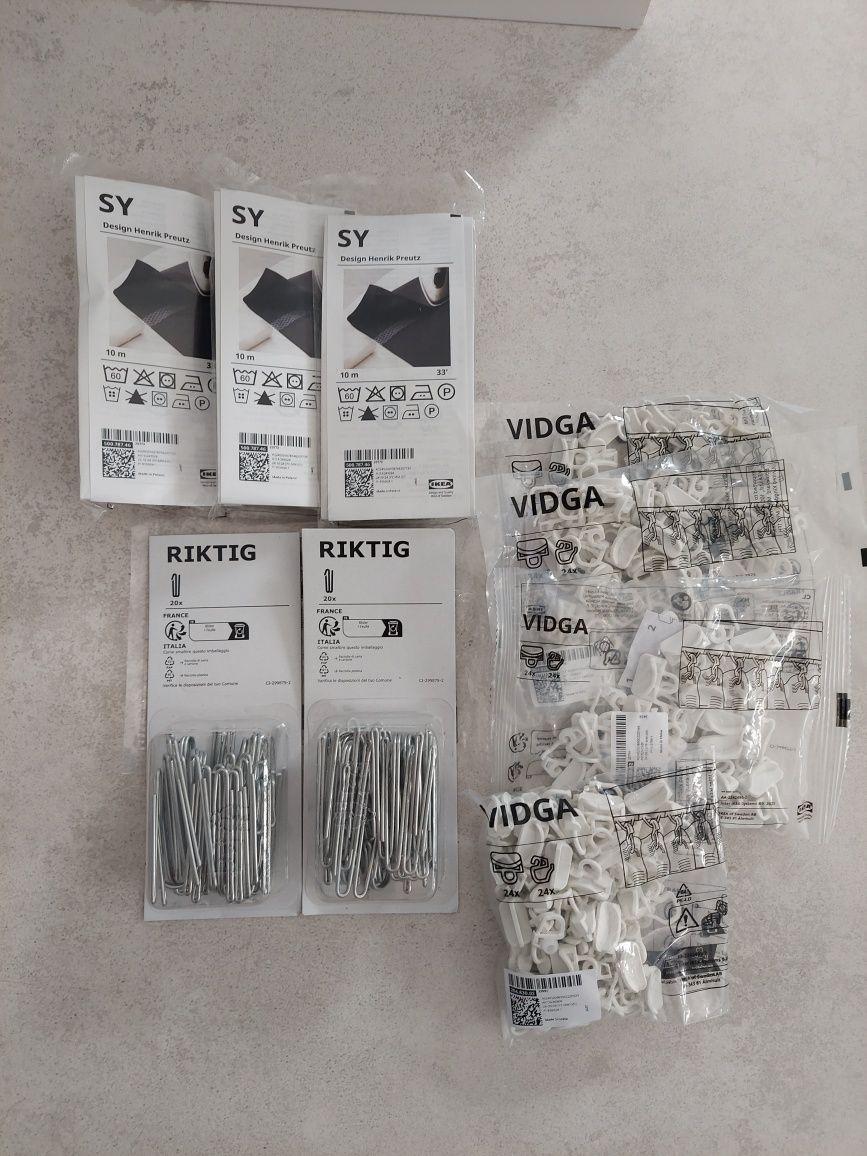 Akcesoria do zasłon, firanek z ikea