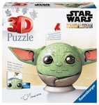 Puzzle 72 elementów 3D Kula Star Wars Grogu. Ravensburger