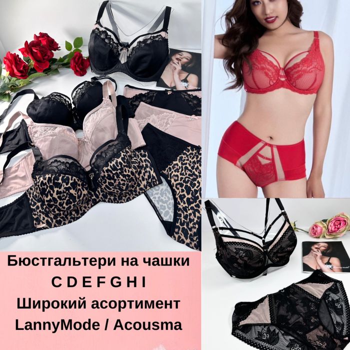 Бюстгальтери LannyMode C D E обʼєми 80/90