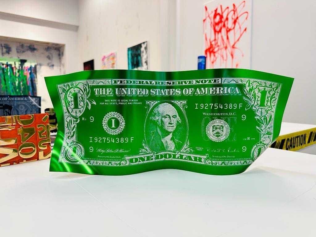 Obra de Arte de Karl Lagasse - One Dollar (Emerald)