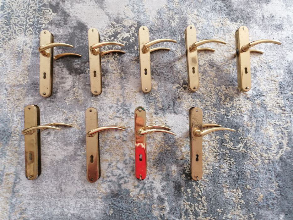 Klamki mosiężne złote Made in Italy