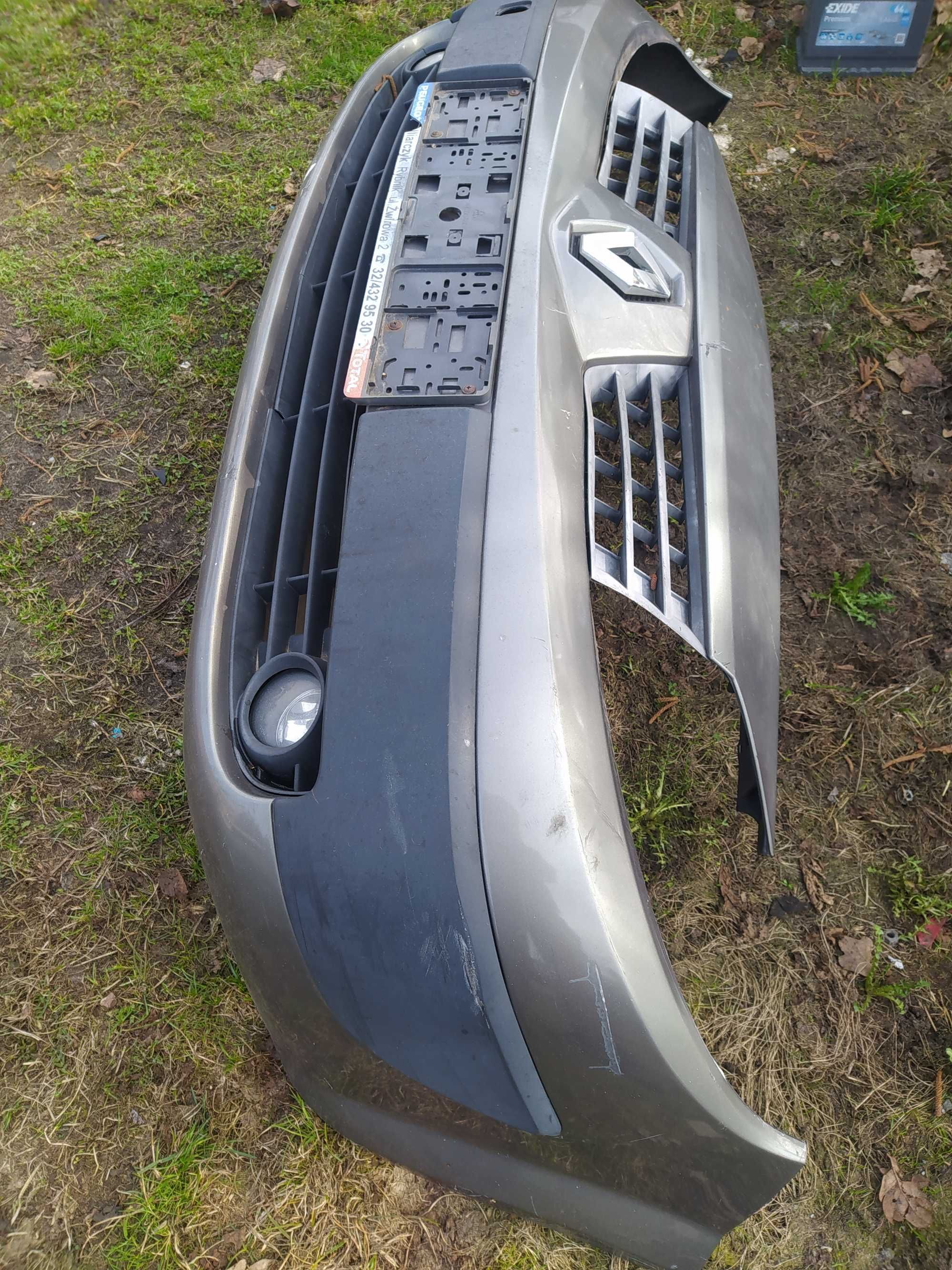 renault scenic 2 przód zderzak maska błotnik lampa pas nv603 teb66