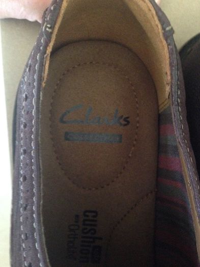 Коричневые мужские туфли Clarks wahlton wing оригинал