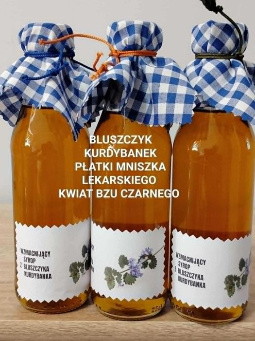 Wzmacniający syrop z bluszczyka kurdybanka