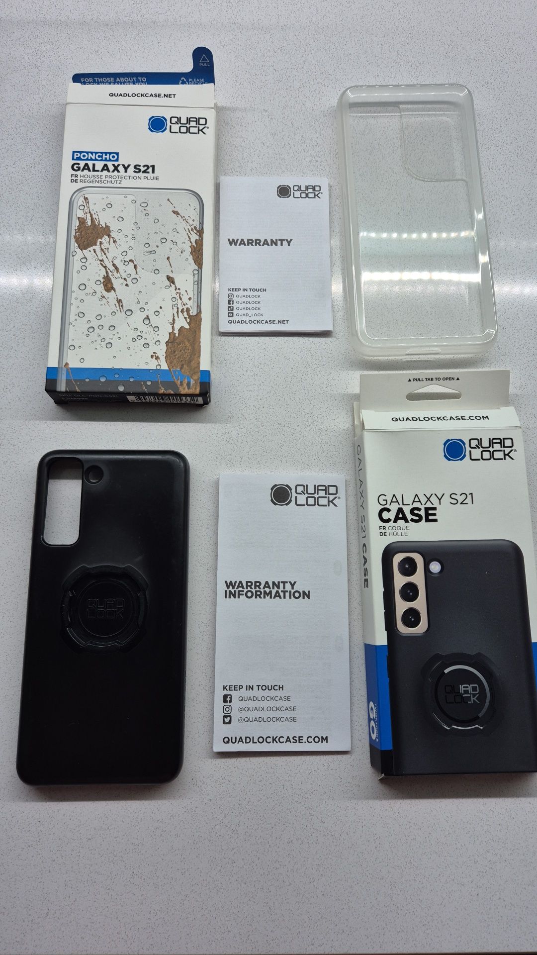 Samsung Galaxy S21 5G (256 GB) + Quadlock