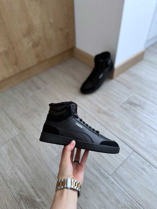 Теплі жіночі кросівки Puma Shuffle Mid 387609-01 Оригінал! Кожух 37-39