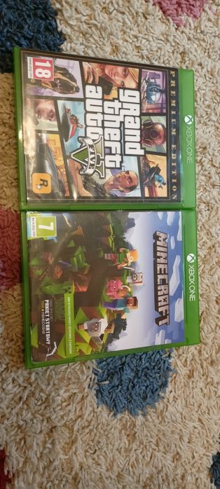 Xbox one gry GTA V oraz Minecraft