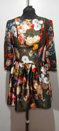 Sukienka jedwab naturalny materiał Dolce Gabbana