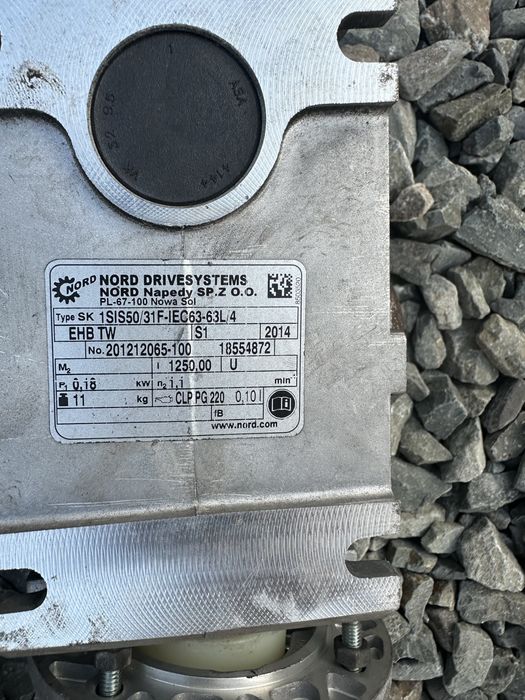 Motoreduktor napęd silnik przekladnia nord podajnik ekogroszek pellet