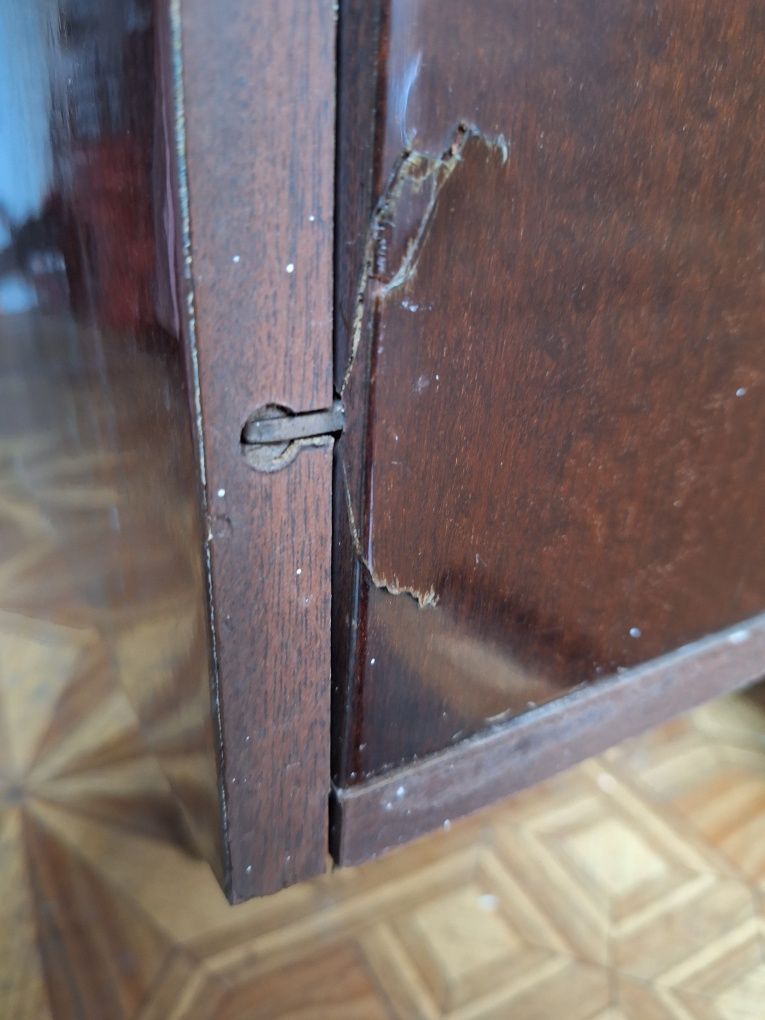 Komoda ciemny brąz na połysk z PRL