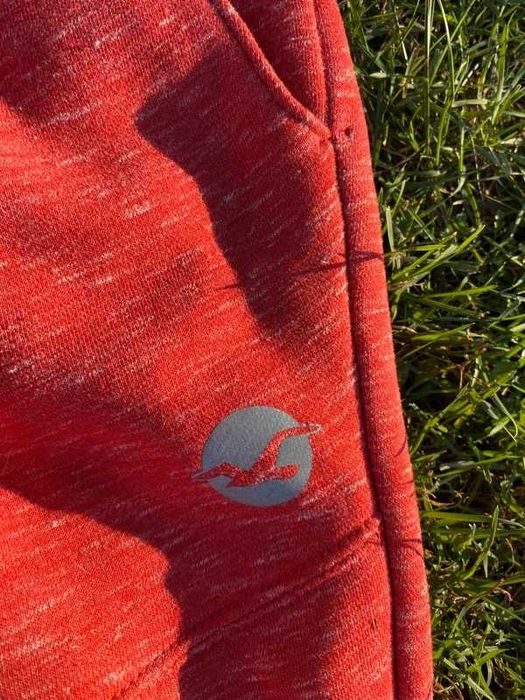 Spodnie dresowe damskie Hollister Jogger fleece XS S Czerwony