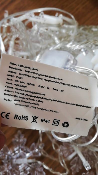 Girlanda Świetlna Bloomwin 200 Cm Sieciowe Bezbarwny