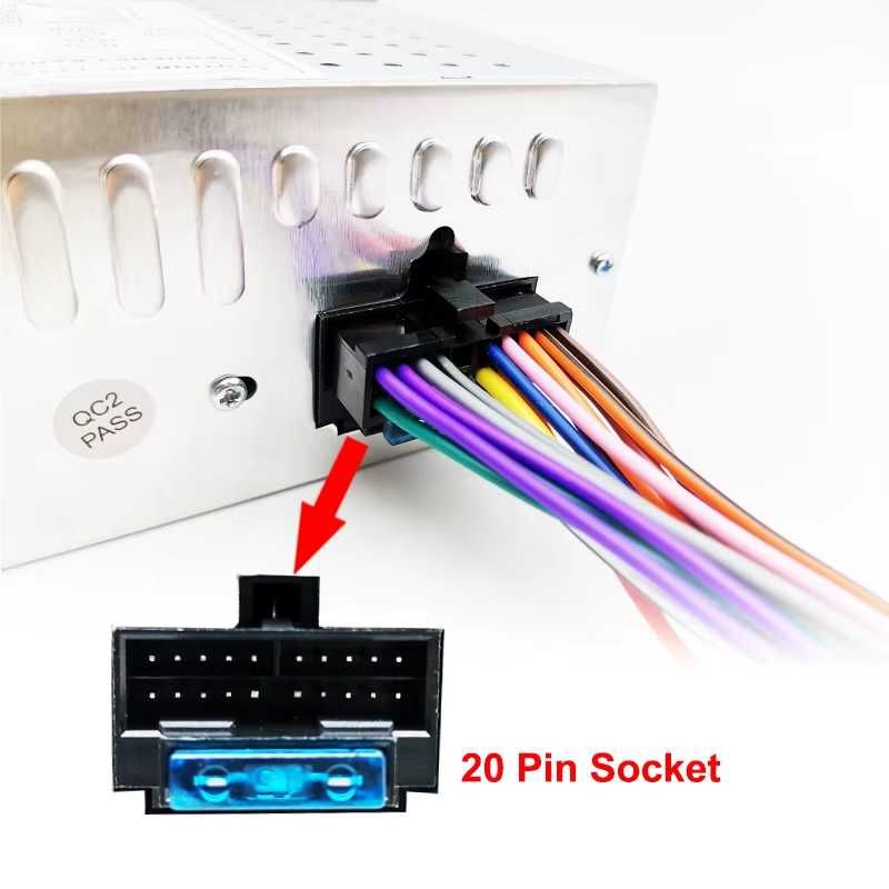 Cabo Adaptador ISO para 20 pinos Autoradio DIN
