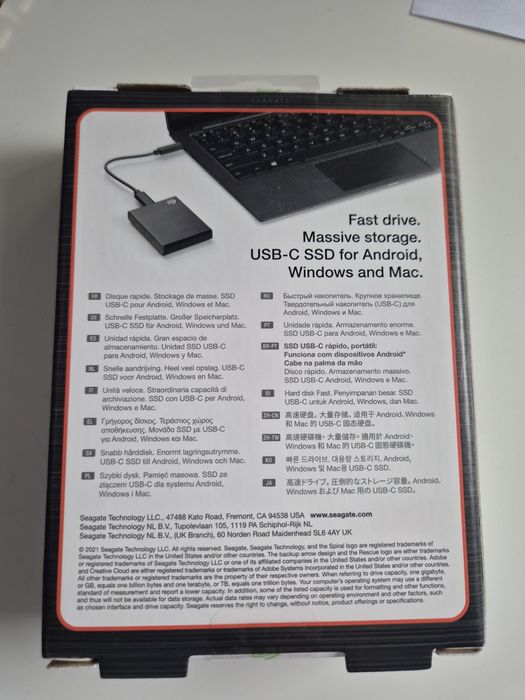 Dysk Seagate SSD 500 gb