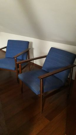 Fotele krzesła prl vintage komplet