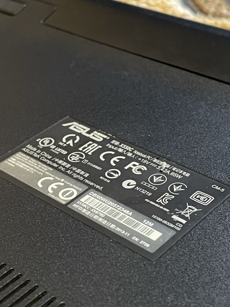 Ноутбук ASUS x550c S
