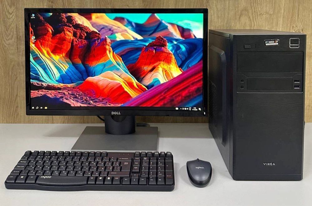 Стстемний блок VINGA з монитором DELL