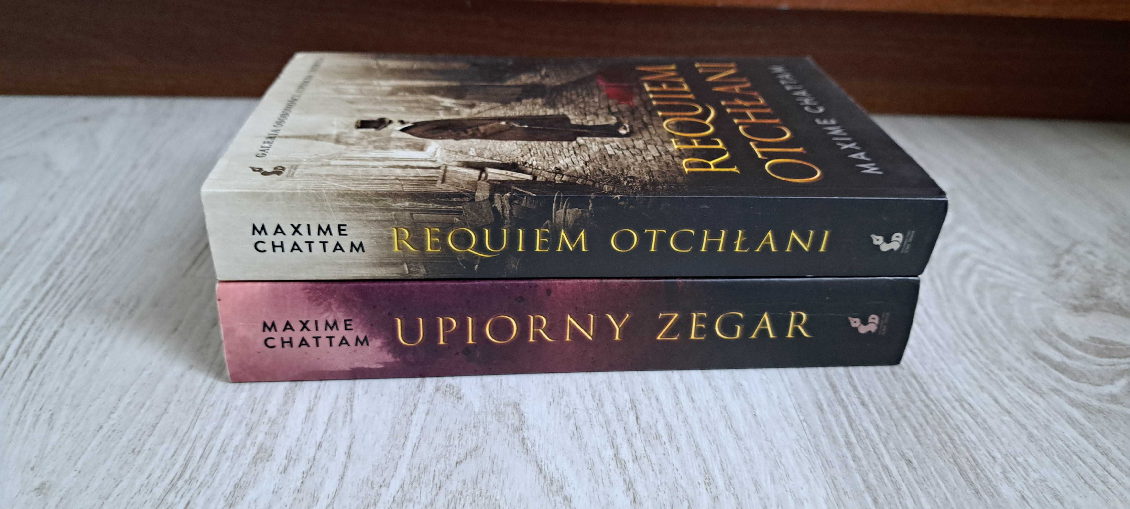 Maxime Chattam Upiorny zegar + Requiem otchłani DYPTYK CZASU bdb