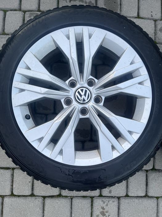 Alufelgi 5x112 17 Vw T-roc Passat Tiguan Arteon opony zima 215/55/17