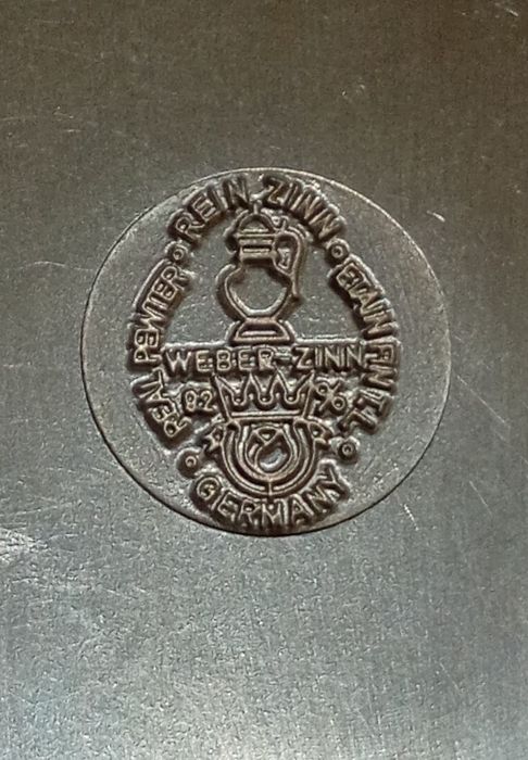 Gutezaichen Zinngeret Real 6 podstawek z cyny