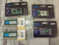 SSD msata 32Gb, ddr3 1gb, 2gb