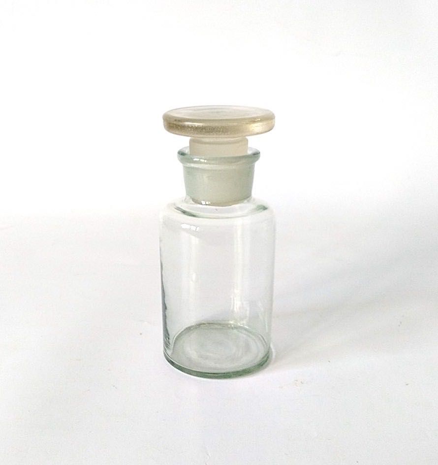 Flakon buteleczka apteczna stare szkło laboratoryjne