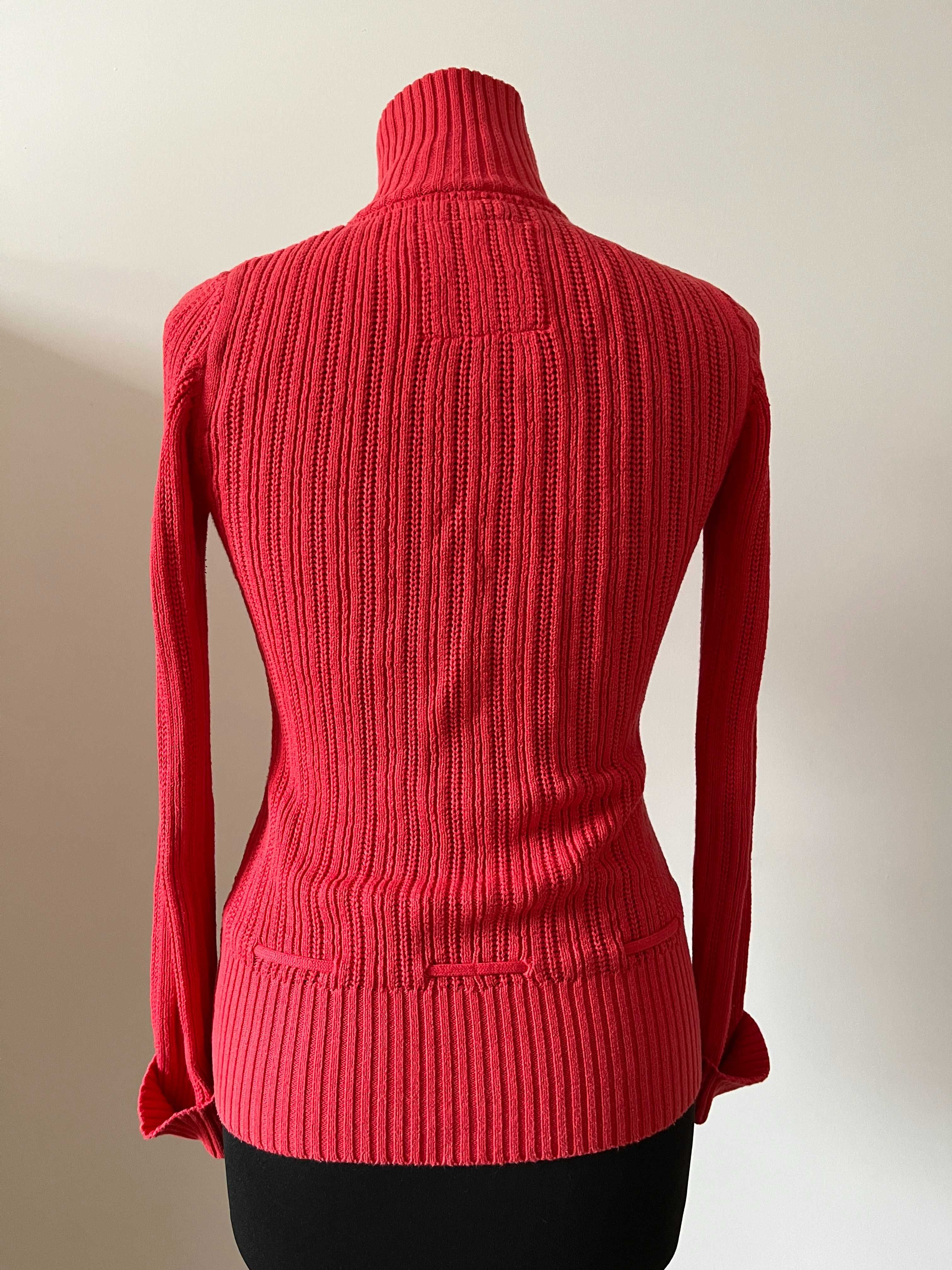 Pomarańczowy rozpinany sweter H and M r. XS